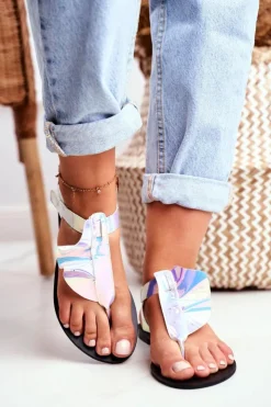 New Boto Lu Boo Sandałki Odblaskowe Japonki Na Rzepy Lottie