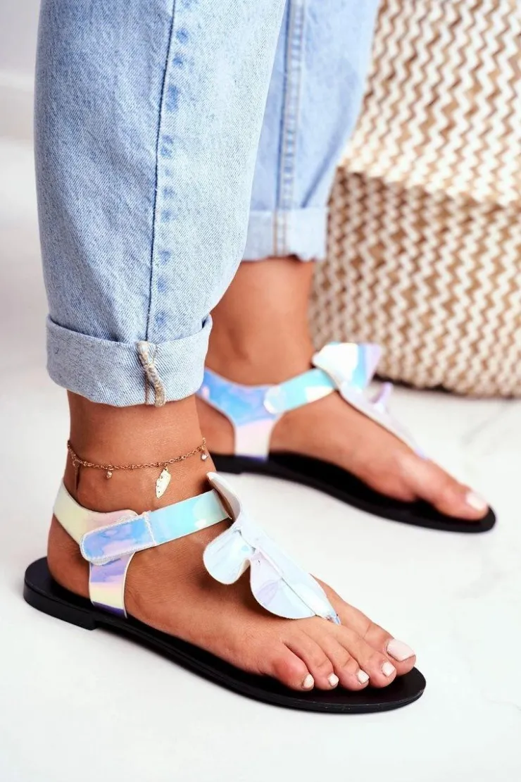 New Boto Lu Boo Sandałki Odblaskowe Japonki Na Rzepy Lottie