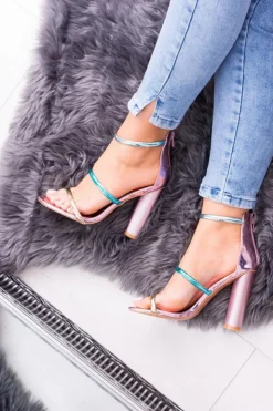 Boto Lu Boo Złoty Róż Sandały Na Słupku Lissa