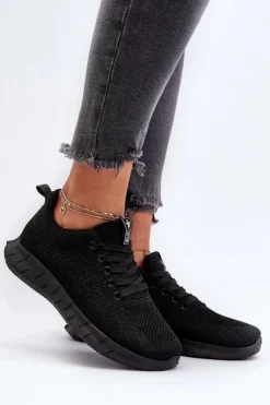 Online Evento Materiałowe Buty Sportowe Damskie Czarne Kephope