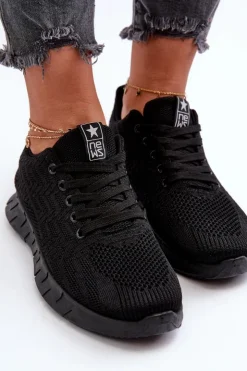 Online Evento Materiałowe Buty Sportowe Damskie Czarne Kephope
