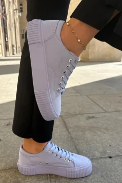 Damskie Big Star Shoes Materiałowe Trampki Damskie Big Star RR274406 Fioletowe