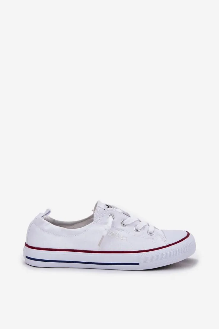 Lee Cooper Materiałowe Trampki Damskie LCW-25-02-3296L Białe