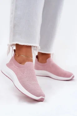 Damskie Boto Materiałowe Wsuwane Buty Sportowe Damskie Różowe Astusa