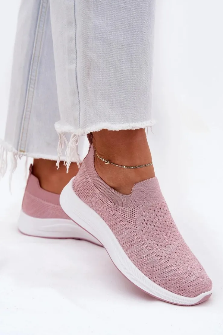 Damskie Boto Materiałowe Wsuwane Buty Sportowe Damskie Różowe Astusa