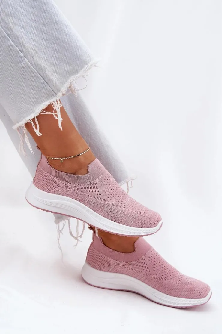 Damskie Boto Materiałowe Wsuwane Buty Sportowe Damskie Różowe Astusa