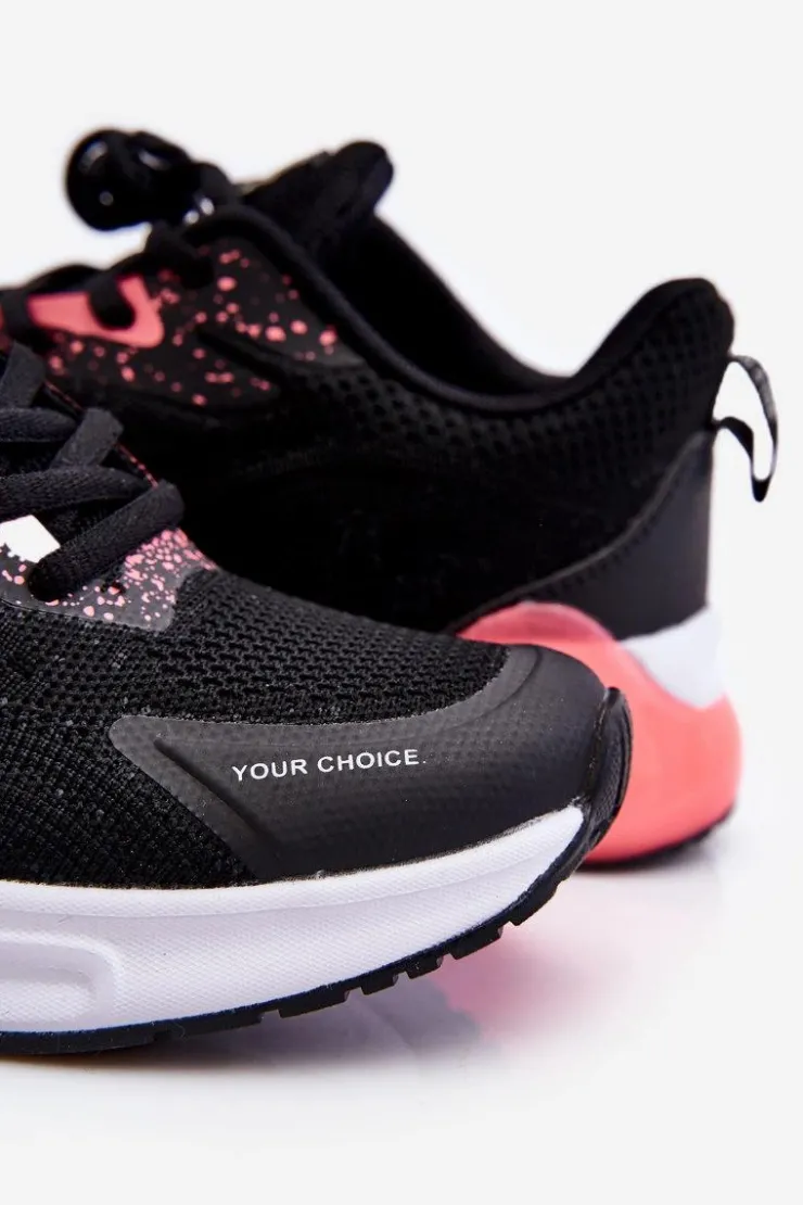 Big Star Shoes Buty Sportowe Big Star|Sneakersy Damskie*Modne Buty Sportowe Memory Foam System Big Star LL274318 Czarne