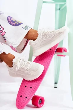 Boto Sneakersy Damskie*Modne Damskie Buty Sportowe Sneakersy Białe Sollero