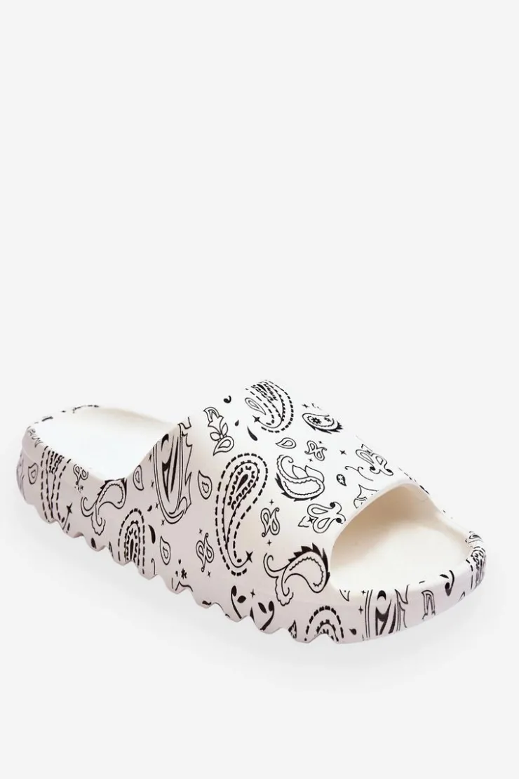 Damskie Boto Modne Damskie Klapki Na Masywnej Platformie Białe Lorette