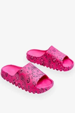 Boto Klapki Na Platformie*Modne Damskie Klapki Na Masywnej Platformie Fuksja Lorette