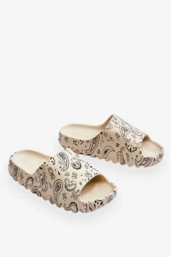 Boto Klapki Na Platformie*Modne Damskie Klapki Na Masywnej Platformie Beżowe Lorette