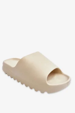 Damskie Boto Modne Klapki Na Platformie Jasnobeżowe Estella