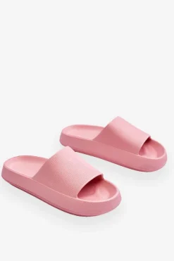 Damskie Boto Modne Lekkie Klapki Na Masywnej Podeszwie Różowe Rebel