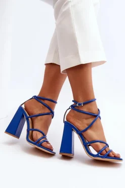 Boto Sandały Na Obcasie*Modne Sandały Na Obcasie e Josette Niebieski