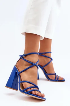 Boto Sandały Na Obcasie*Modne Sandały Na Obcasie e Josette Niebieski