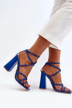 Boto Sandały Na Obcasie*Modne Sandały Na Obcasie e Josette Niebieski