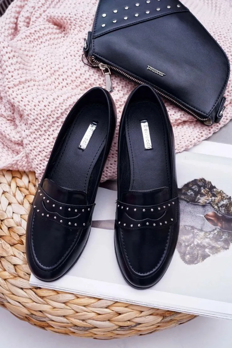 Boto Mokasyny Damskie Skórzane*Mokasyny Damskie Loafery Lordsy Czarne Tenes