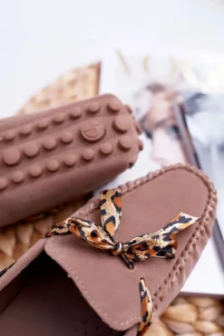 Damskie Boto Mokasyny Damskie Lu Boo Wygodne Beżowe Plummy