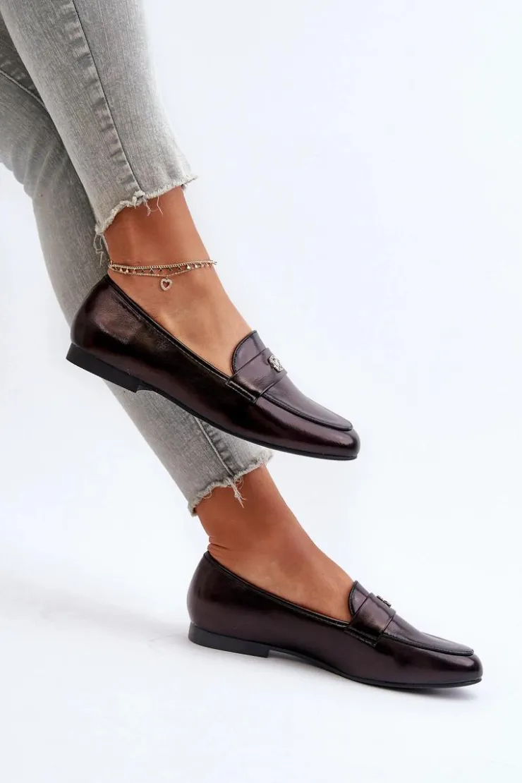 Sale Evento Mokasyny Damskie Na Płaskim Obcasie Czarne Sylvaine