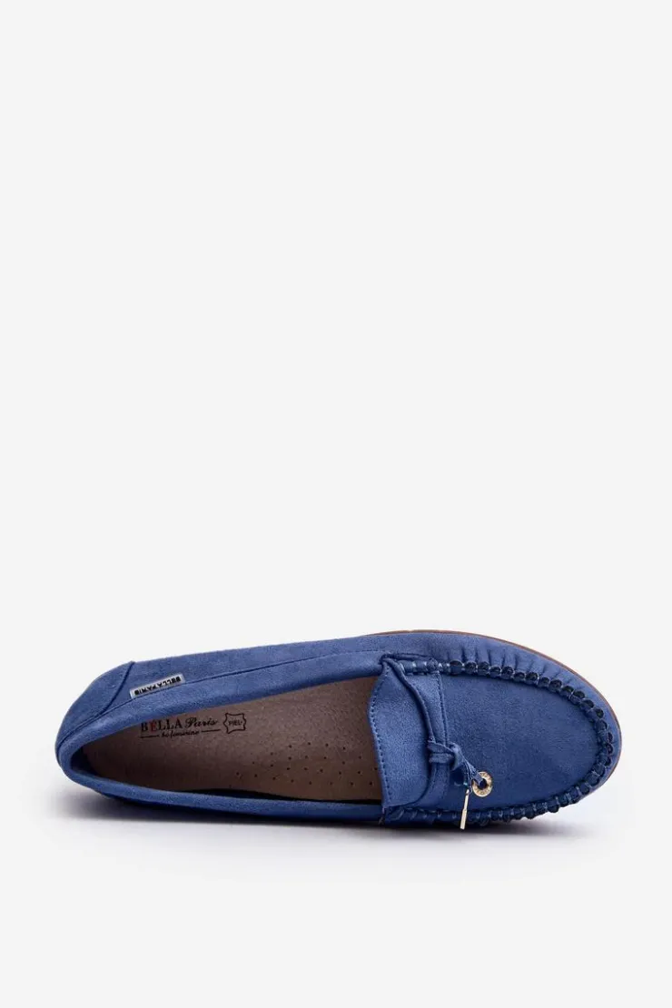 Boto Loafersy Damskie|Mokasyny Na Platformie*Mokasyny Damskie Na Platformie Niebieskie Railav