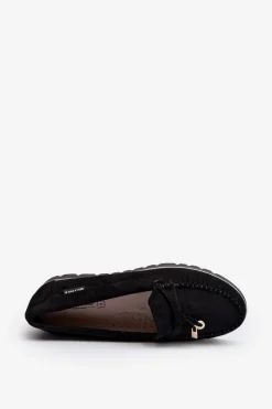 Damskie Boto Mokasyny Damskie Na Platformie Czarne Railav