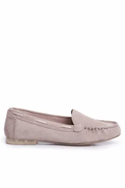 New Buty Sergio Leone Mokasyny Damskie Sergio Leone Zamszowe Beżowe MK722