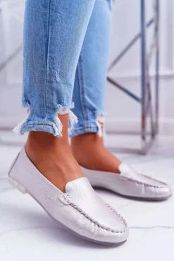 Buty Sergio Leone Mokasyny Damskie Sergio Leone Różowa Perła Winted