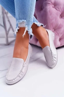 Buty Sergio Leone Mokasyny Damskie Sergio Leone Różowa Perła Winted