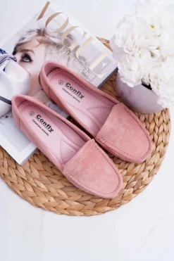 Boto Mokasyny Damskie Zamszowe*Mokasyny Damskie Wygodne Eko-zamsz Różowe Lemma