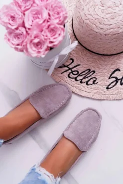 Boto Mokasyny Damskie Zamszowe*Mokasyny Damskie Wygodne Eko-zamsz Lila Róż Lemma