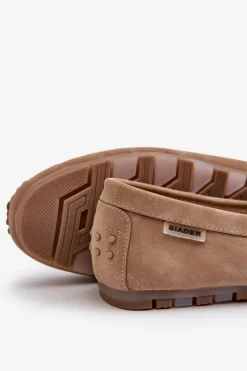 Boto Loafersy Damskie|Mokasyny Damskie Skórzane*Mokasyny Damskie Z Eko Skóry Brązowe Celoria