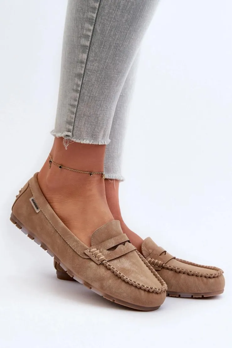 Boto Loafersy Damskie|Mokasyny Damskie Skórzane*Mokasyny Damskie Z Eko Skóry Brązowe Celoria