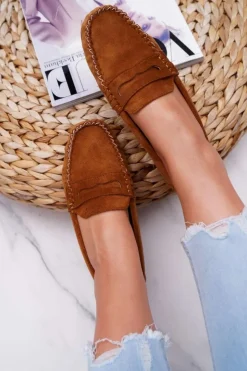 Boto Mokasyny Damskie Zamszowe*Mokasyny Damskie Zamszowe Bolero Camel
