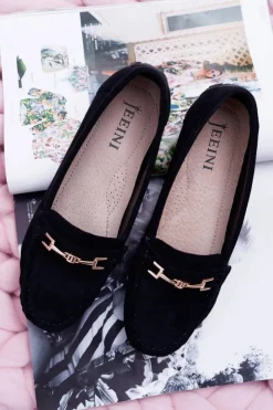 Boto Mokasyny Damskie Zamszowe*Mokasyny Damskie Zamszowe Comfort Czarne Anzio