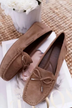 Damskie Boto Mokasyny Damskie Zamszowe Komfortowe Khaki Buggy