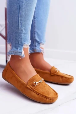 Boto Mokasyny Damskie Zamszowe*Mokasyny Damskie Zamszowe Comfort Camel Anzio
