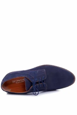 Damskie Boto Męskie Półbuty Bednarek Nubukowe Granatowe Atletos