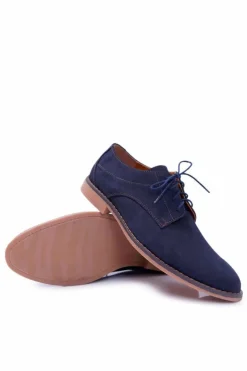 Damskie Boto Męskie Półbuty Bednarek Nubukowe Granatowe Atletos