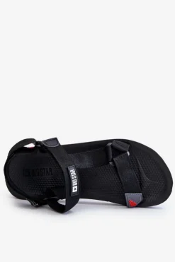 Big Star Shoes Sandały Męskie|Sandały Big Star*Męskie Sandały Na Rzepy Big Star DD174717 Czarne