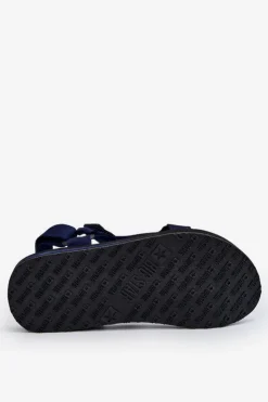 Big Star Shoes Męskie Sandały Na Rzepy Big Star DD174718 Granatowe Niebieski