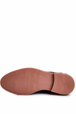 Damskie Boto Męskie Skórzane Mokasyny Nubuk BEDNAREK Granatowe