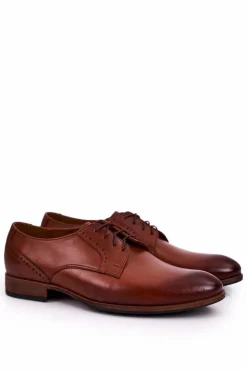 Damskie Boto Męskie Skórzane Mokasyny Z Jasną Podeszwą BEDNAREK Jasny Brąz