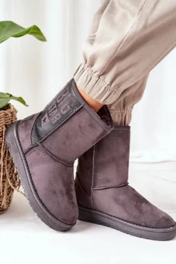 Hot Big Star Shoes Śniegowce Big Star EE274417 Szare