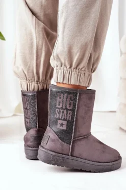 Hot Big Star Shoes Śniegowce Big Star EE274417 Szare