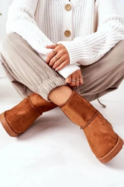 Cross Jeans Śniegowce Damskie*Śniegowce EE2R4028C Brązowe