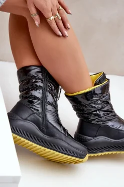 Big Star Shoes Śniegowce Damskie*Śniegowce Damskie Big Star OO274A395 Czarne Czarny