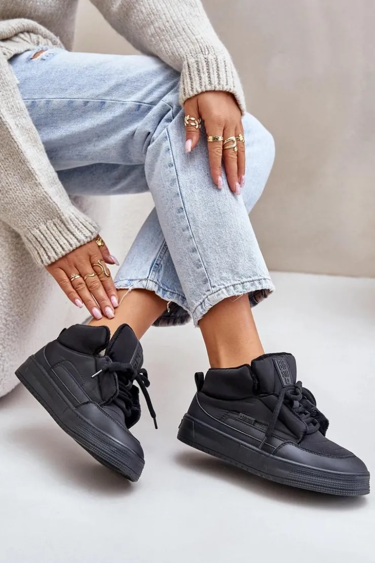 Damskie Big Star Shoes Śniegowce Damskie Big Star OO274A530 Czarne