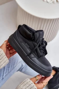 Damskie Big Star Shoes Śniegowce Damskie Big Star OO274A530 Czarne