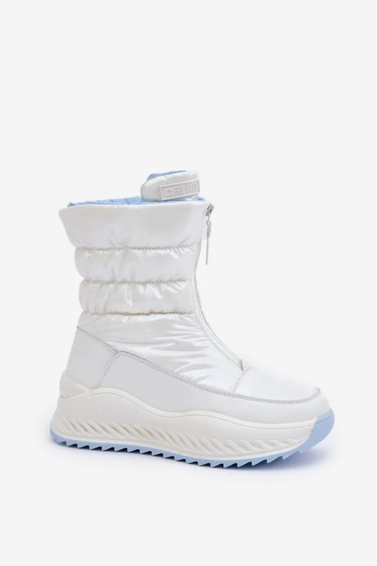 Damskie Big Star Shoes Śniegowce Damskie Big Star OO274A396 Białe