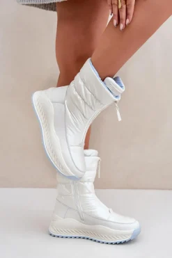 Damskie Big Star Shoes Śniegowce Damskie Big Star OO274A396 Białe